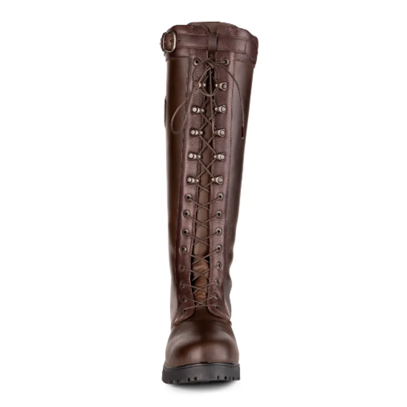 Moretta Teramo Lace Boot in Dark Brown-2